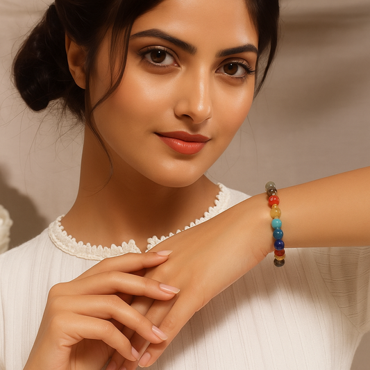 Pyrite x Seven Chakra Band