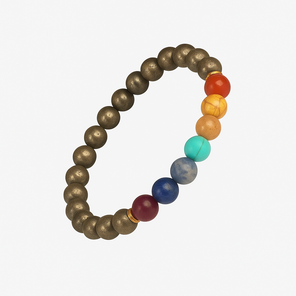 Pyrite x Seven Chakra Band
